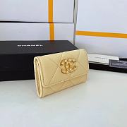 Kitlife Chanel 19 Coin Flip Wallet Yellow - 8.5 × 12 × 2.5 cm - 6