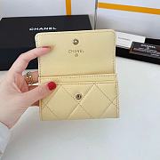 Kitlife Chanel 19 Coin Flip Wallet Yellow - 8.5 × 12 × 2.5 cm - 3