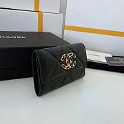 Kitlife Chanel 19 Coin Flip Wallet Black - 8.5 × 12 × 2.5 cm - 4