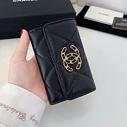 Kitlife Chanel 19 Coin Flip Wallet Black - 8.5 × 12 × 2.5 cm - 5