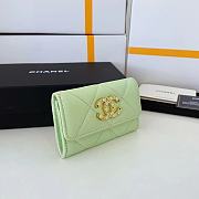 Kitlife Chanel 19 Coin Flip Wallet Light Green - 8.5 × 12 × 2.5 cm - 6