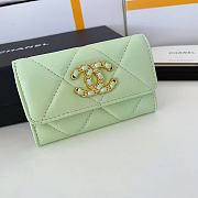 Kitlife Chanel 19 Coin Flip Wallet Light Green - 8.5 × 12 × 2.5 cm - 3