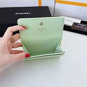 Kitlife Chanel 19 Coin Flip Wallet Light Green - 8.5 × 12 × 2.5 cm - 4