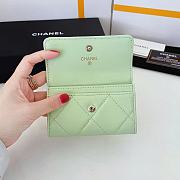 Kitlife Chanel 19 Coin Flip Wallet Light Green - 8.5 × 12 × 2.5 cm - 2