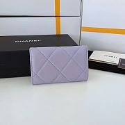 Kitlife Chanel 19 Coin Flip Wallet Purple - 8.5 × 12 × 2.5 cm - 6