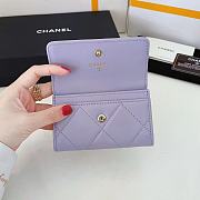 Kitlife Chanel 19 Coin Flip Wallet Purple - 8.5 × 12 × 2.5 cm - 5