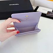 Kitlife Chanel 19 Coin Flip Wallet Purple - 8.5 × 12 × 2.5 cm - 4