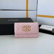 Kitlife Chanel 19 Coin Flip Wallet Pink - 8.5 × 12 × 2.5 cm - 1