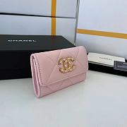 Kitlife Chanel 19 Coin Flip Wallet Pink - 8.5 × 12 × 2.5 cm - 6