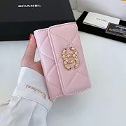 Kitlife Chanel 19 Coin Flip Wallet Pink - 8.5 × 12 × 2.5 cm - 3