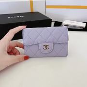 Kitlife Chanel CLASSIC FLIP WALLET 4 (Pink/Purple/Light Green/Light Pink) - 2