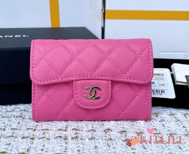 Kitlife Chanel CLASSIC FLIP WALLET 4 (Pink/Purple/Light Green/Light Pink) - 1