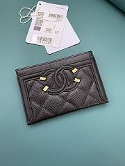 Kitlife Chanel Card Holder CC Filigree Caviar (9 colors) - A81457 - 11 cm - 1