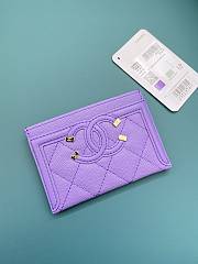 Kitlife Chanel Card Holder CC Filigree Caviar (9 colors) - A81457 - 11 cm - 6