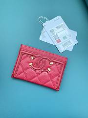 Kitlife Chanel Card Holder CC Filigree Caviar (9 colors) - A81457 - 11 cm - 3