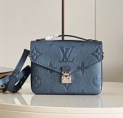 Kitlife Louis Vuitton Pochette Metis Monogram Empreinte Leather Fabric Metallic Blue - M59211 – 25.0 x 19.0 x 7.0 cm - 1