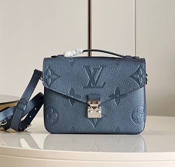 Kitlife Louis Vuitton Pochette Metis Monogram Empreinte Leather Fabric Metallic Blue - M59211 – 25.0 x 19.0 x 7.0 cm