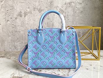 Kitlife Louis Vuitton Onthego Monogram Empreinte Blue - M46168 - 25 x 19 x 11.5 cm