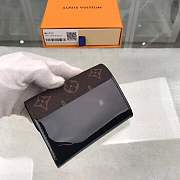Kitlife Louis Vuitton Cherrywood Compact Black Wallet - M61912 - 12.0 x 9.5 x 3.0 cm - 6