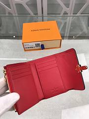 Kitlife Louis Vuitton Cherrywood Compact Red Wallet - M61912 - 12.0 x 9.5 x 3.0 cm - 3