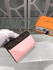 Kitlife Louis Vuitton Cherrywood Compact Pink Wallet - M61912 - 12.0 x 9.5 x 3.0 cm - 2