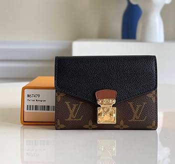 Kitlife Louis Vuitton Pallas Compact Black Wallet - M67478 - 13 x 9.3 x 1 cm