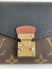 Kitlife Louis Vuitton Pallas Compact Black Wallet - M67478 - 13 x 9.3 x 1 cm - 2
