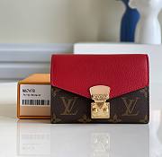 Kitlife Louis Vuitton Pallas Compact Red Wallet - M67478 - 13 x 9.3 x 1 cm - 1