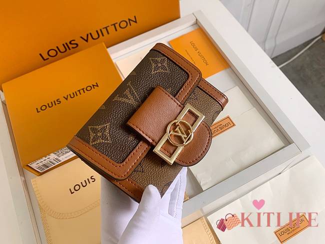 Kitlife Louis Vuitton Dauphine Compact Wallet - M68725 - 12.0 x 9.5 x 3.5 cm - 1