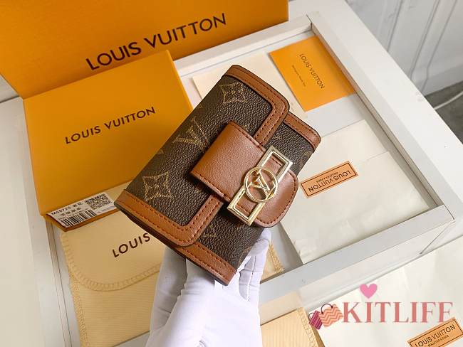 Kitlife Louis Vuitton Dauphine Compact Wallet All Brown - M68725 - 12.0 x 9.5 x 3.5 cm - 1