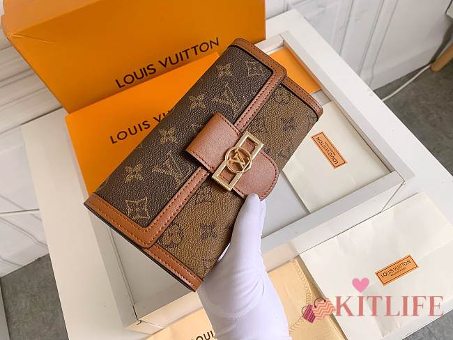 Kitlife Louis Vuitton Dauphine Long Wallet - M68723 - 20x11 cm - 1