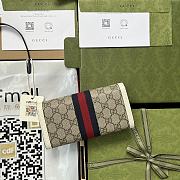 Kitlife  Gucci Ophidia GG Continental Bifold Long Wallet Canvas White - W19.5xH11xD3cm - 2