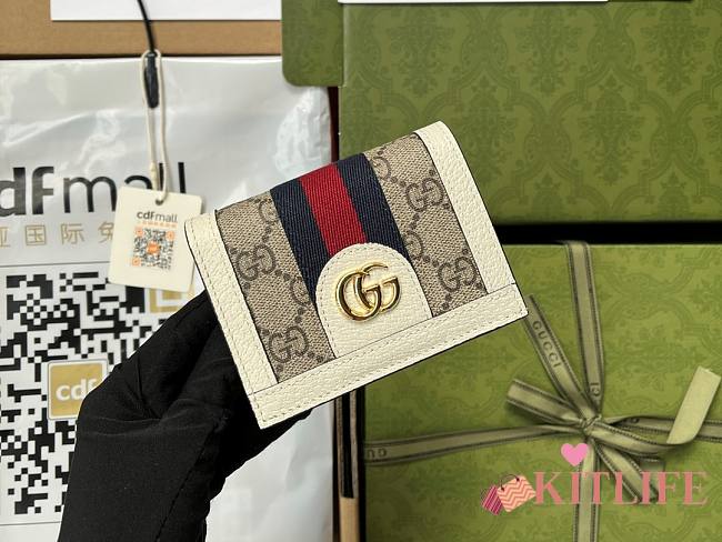 Kitlife Gucci Ophidia GG Card Case Wallet - 523155 - W11xH5xD3cm - 1
