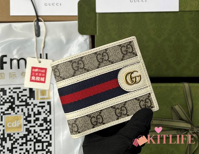 Kitlife Gucci Ophidia GG Wallet - 597606 - W12xH9.5xD1.5cm - 1