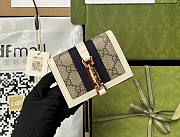 Kitlife Gucci Jackie 1961 Card Case Wallet In White - 11× 8.5x 3 cm - 1