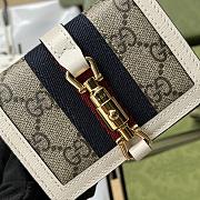 Kitlife Gucci Jackie 1961 Card Case Wallet In White - 11× 8.5x 3 cm - 4