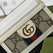 Kitlife Gucci Ophidia card case in beige GG supreme canvas - W10xH7.5cm - 3