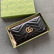 Kitlife Gucci Marmont Continental Black Wallet - 19x10x3.5cm - 1