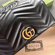 Kitlife Gucci Marmont Continental Black Wallet - 19x10x3.5cm - 2