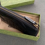 Kitlife Gucci Marmont Zip Around Black Wallet - 19x10x3.5cm - 5