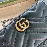 Kitlife Gucci Marmont Zip Around Black Wallet - 19x10x3.5cm - 4