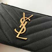 Kitlife YSL Key Pouch In Grain Black Leather Gold/Silver Hardware - 13,5 X 7,5 X 2 CM - 3