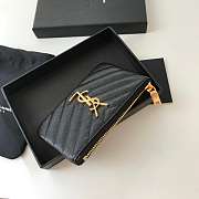 Kitlife YSL Key Pouch In Grain Black Leather Gold/Silver Hardware - 13,5 X 7,5 X 2 CM - 4