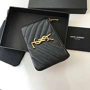 Kitlife YSL Key Pouch In Grain Black Leather Gold/Silver Hardware - 13,5 X 7,5 X 2 CM - 5