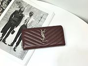 Kitlife YSL ZIP AROUND WALLET IN GRAIN SILVER HARDWARE 4 COLORS - 19 X 9,5 X 2,5 CM - 3