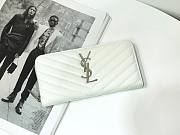 Kitlife YSL ZIP AROUND WALLET IN GRAIN SILVER HARDWARE 4 COLORS - 19 X 9,5 X 2,5 CM - 1