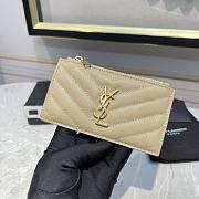 KITLIFE YSL MONOGRAM FRAGMENTS ZIP CARD HOLDER 5 COLORS - 13*8*2cm - 5