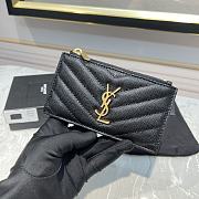 KITLIFE YSL MONOGRAM FRAGMENTS ZIP CARD HOLDER 5 COLORS - 13*8*2cm - 2