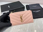 KITLIFE YSL MONOGRAM FRAGMENTS ZIP CARD HOLDER 5 COLORS - 13*8*2cm - 1