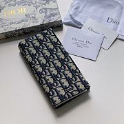 Kitlife Dior Vertical Long Wallet Oblique Jacquard 2 colors - 18.5×9.5cm - 1